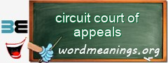 WordMeaning blackboard for circuit court of appeals